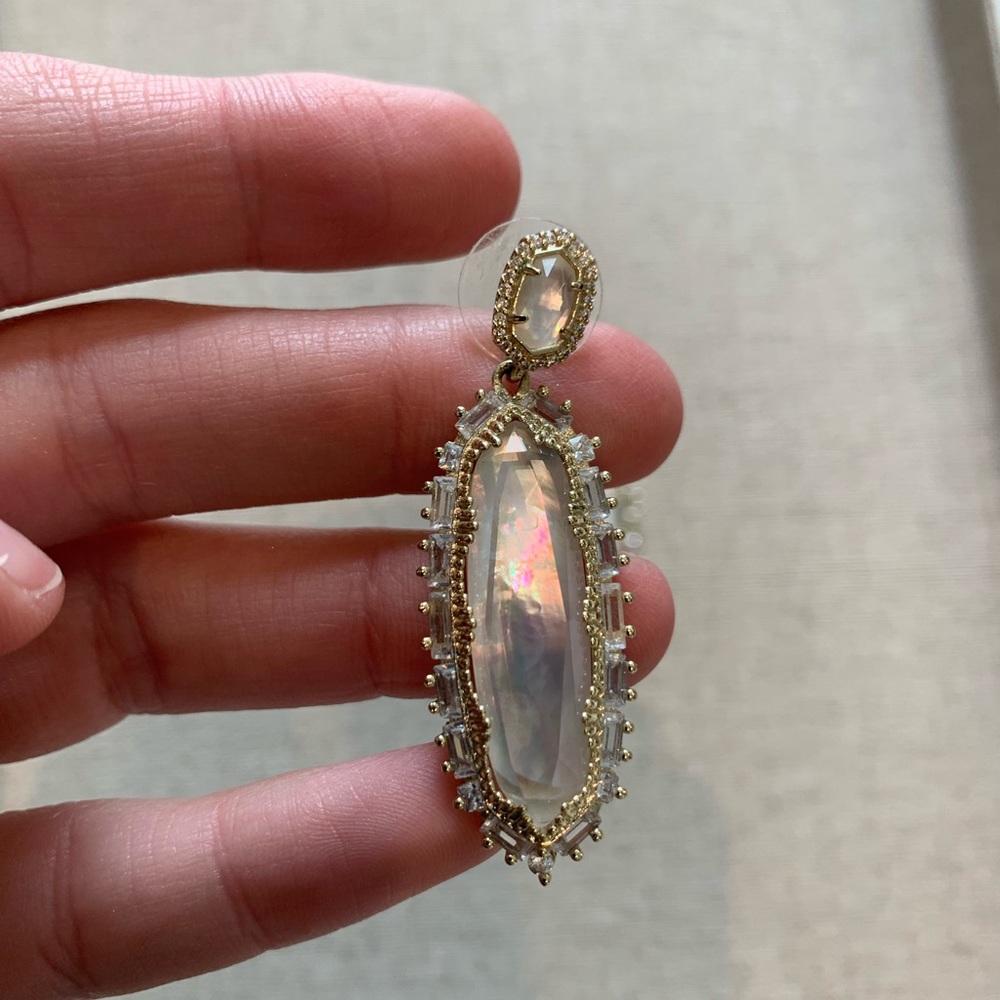 Kendra Scott mother of Pearl drop earrings